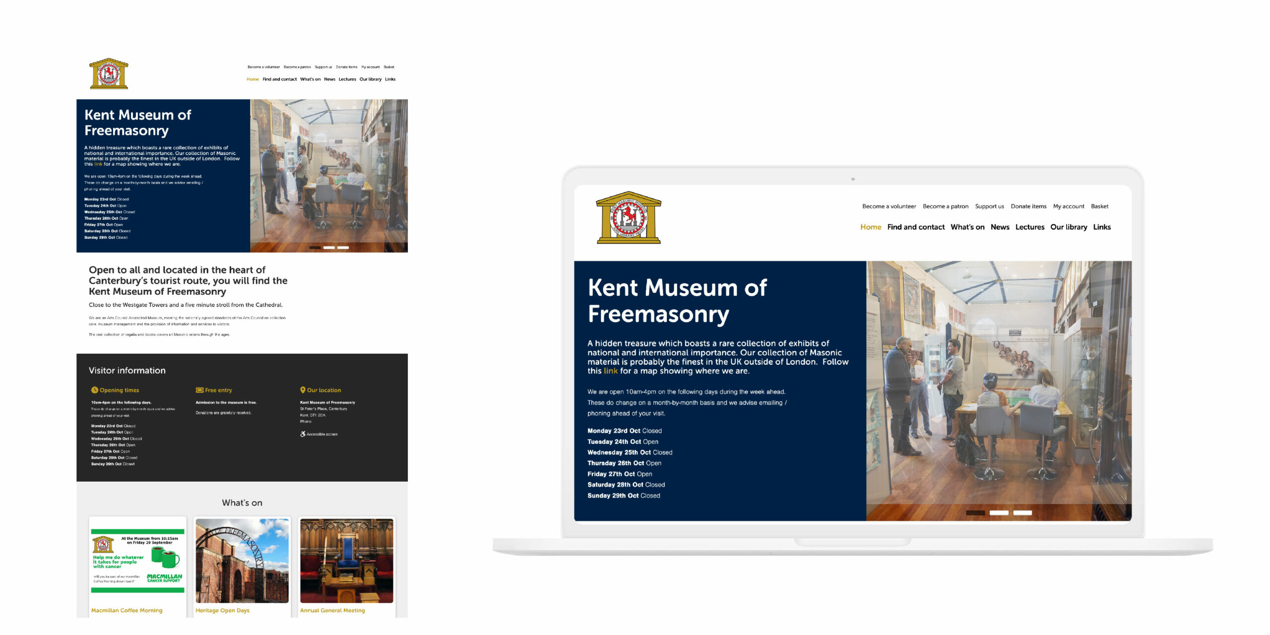 The Kent Museum of Freemasonry Website